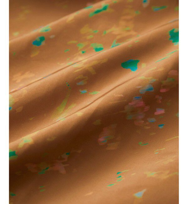 VIS「【洗える】ボカシフラワーアート柄マーメイドスカート」|スカート|