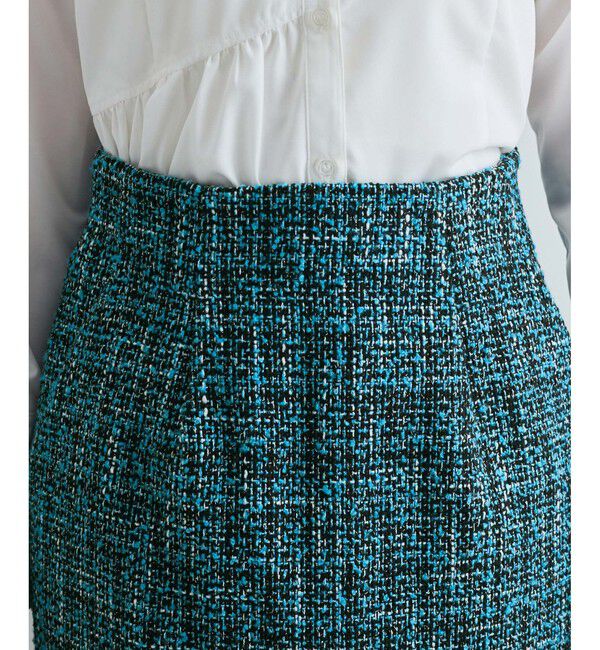 VIS「【洗える】ラメツイード&千鳥柄ミニスカート」|スカート|