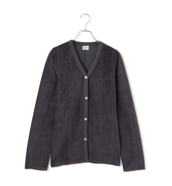 VIS「【Miller】VIS別注モデルベロアボタンアップカーディガン【洗える】」|カーディガン|