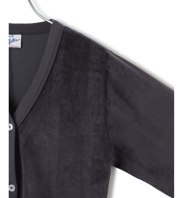 VIS「【Miller】VIS別注モデルベロアボタンアップカーディガン【洗える】」|カーディガン|