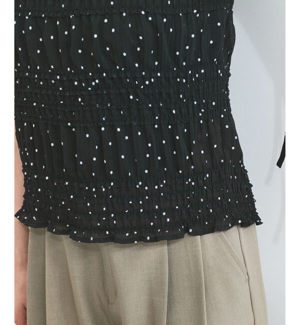 VIS「プリーツシアーシャーリングブラウス」|シャツ・ブラウス|