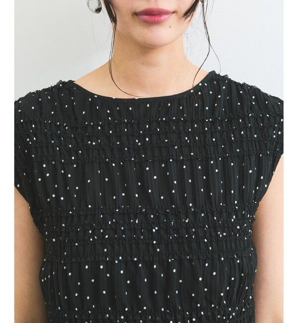 VIS「プリーツシアーシャーリングブラウス」|シャツ・ブラウス|