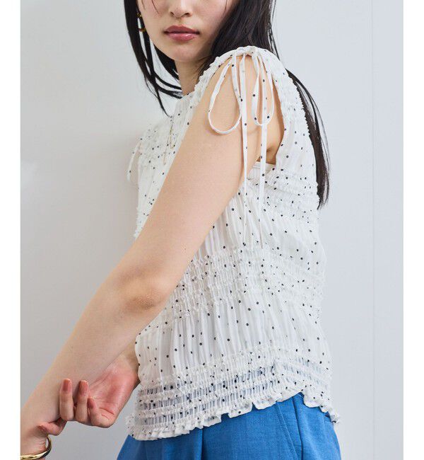 VIS「プリーツシアーシャーリングブラウス」|シャツ・ブラウス|