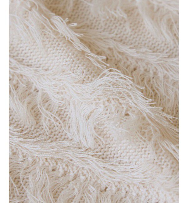 VIS「フリンジニットナロースカート」|スカート|