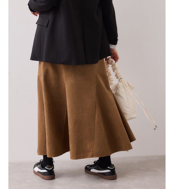VIS「エスカルゴ切替スエードライクスカート」|スカート|