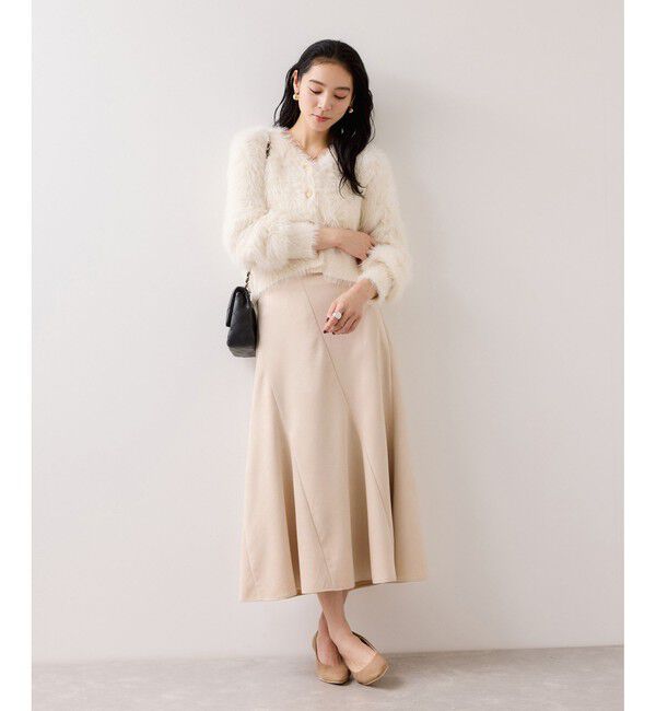 VIS「エスカルゴ切替スエードライクスカート」|スカート|