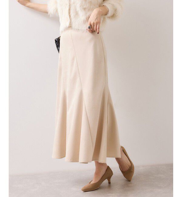 VIS「エスカルゴ切替スエードライクスカート」|スカート|