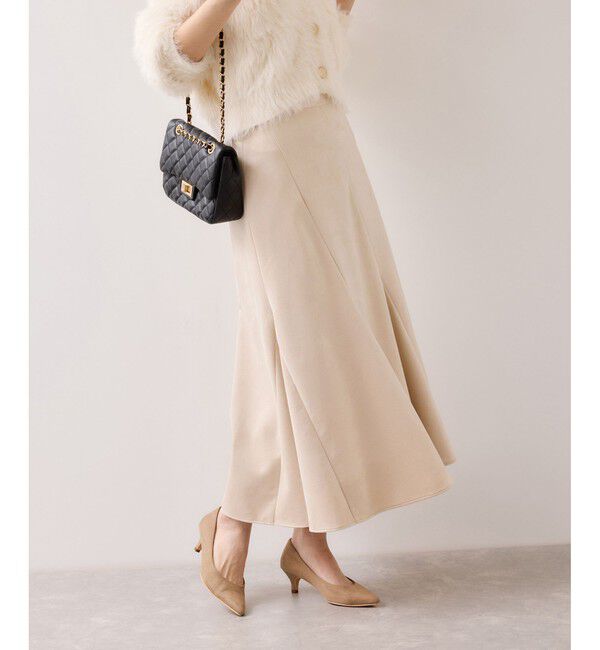 VIS「エスカルゴ切替スエードライクスカート」|スカート|
