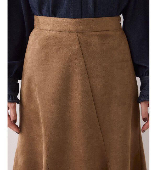 VIS「エスカルゴ切替スエードライクスカート」|スカート|