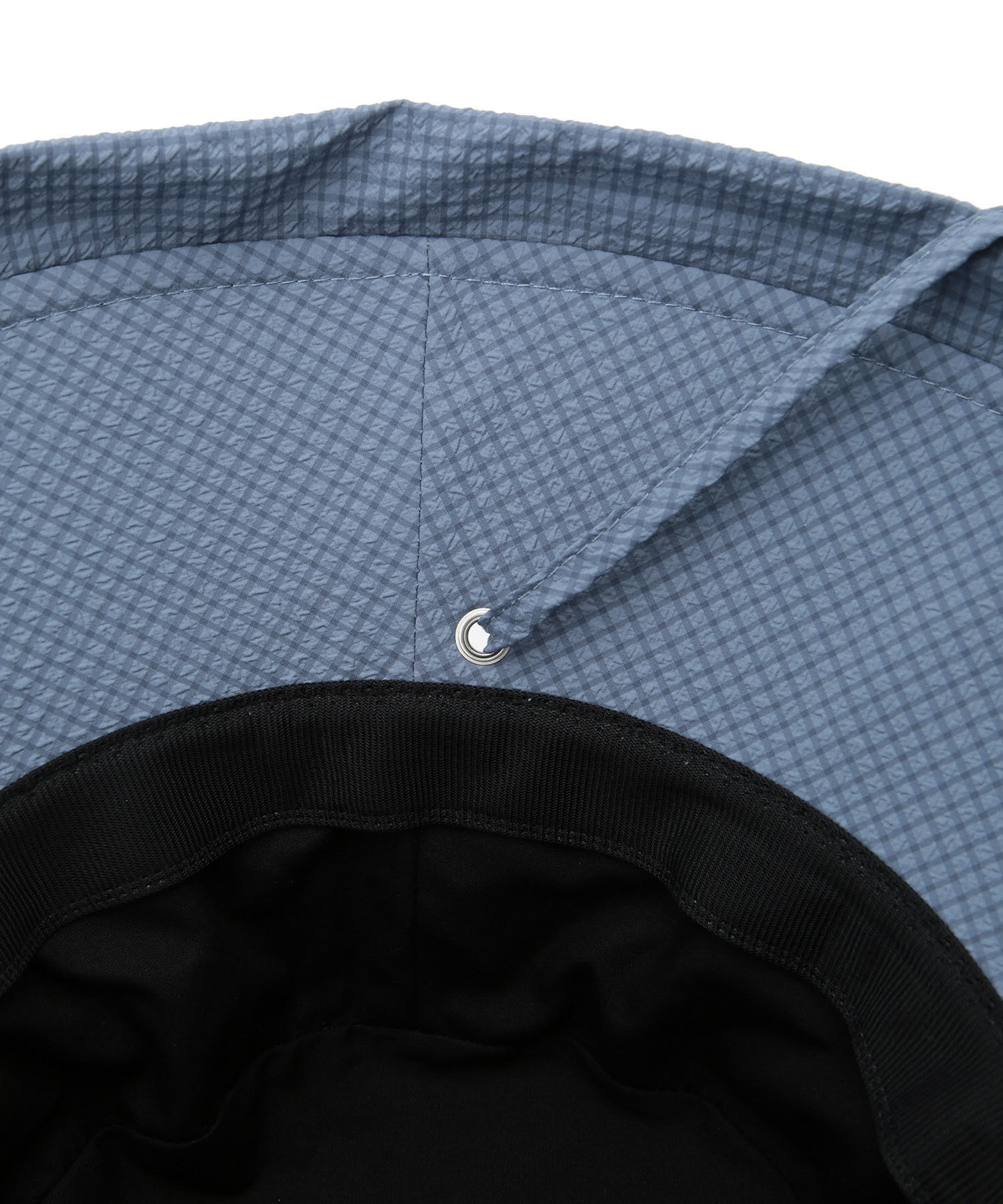 ROPE PICNIC PASSAGE「はっ水・遮光/チェックシアサッカーサファリハット」|ハット|