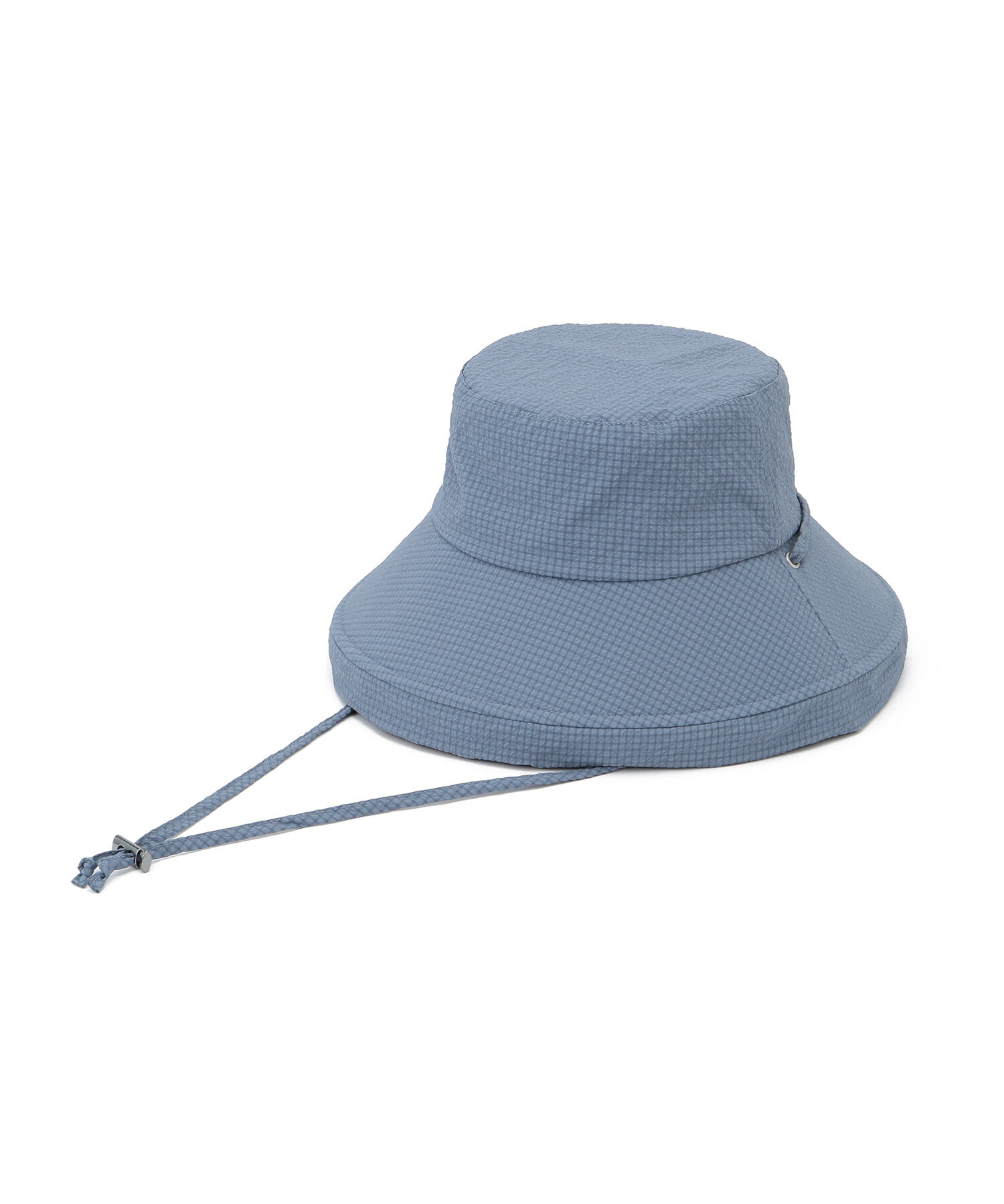 ROPE PICNIC PASSAGE「はっ水・遮光/チェックシアサッカーサファリハット」|ハット|