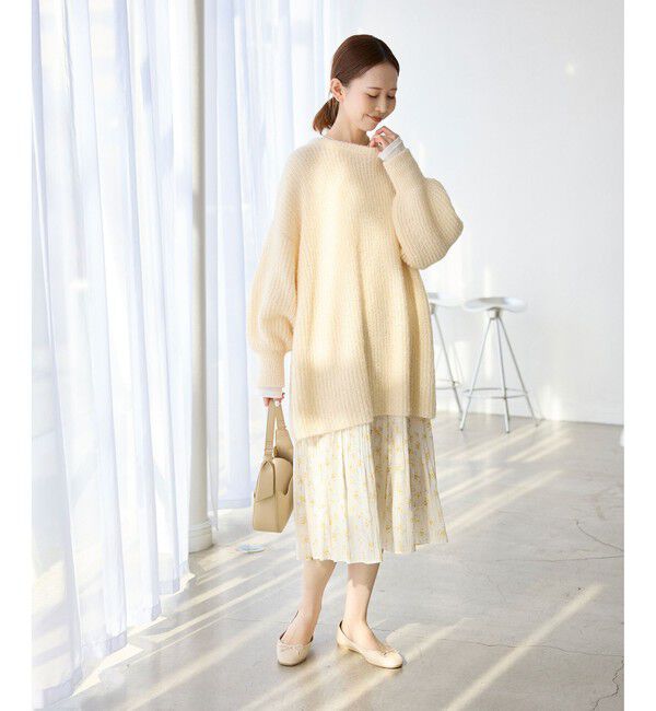 Rope&rsquo;Picnic「【emur/エミュール】ブークレニットチュニック」|ニット・セーター|