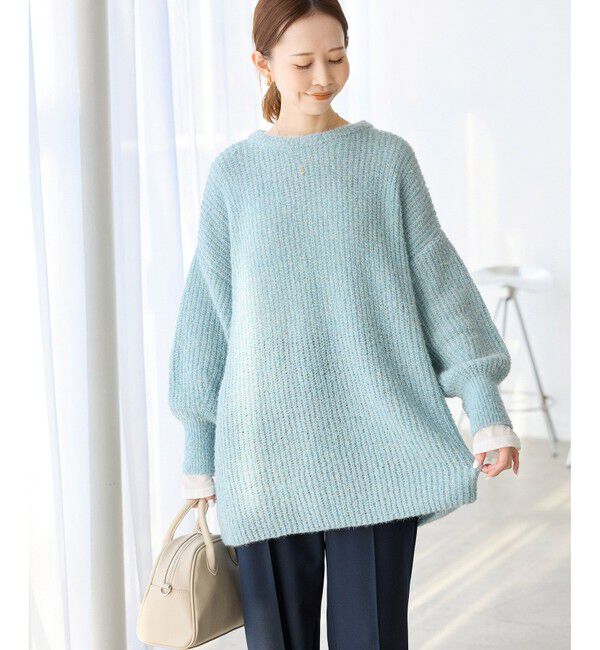 Rope&rsquo;Picnic「【emur/エミュール】ブークレニットチュニック」|ニット・セーター|