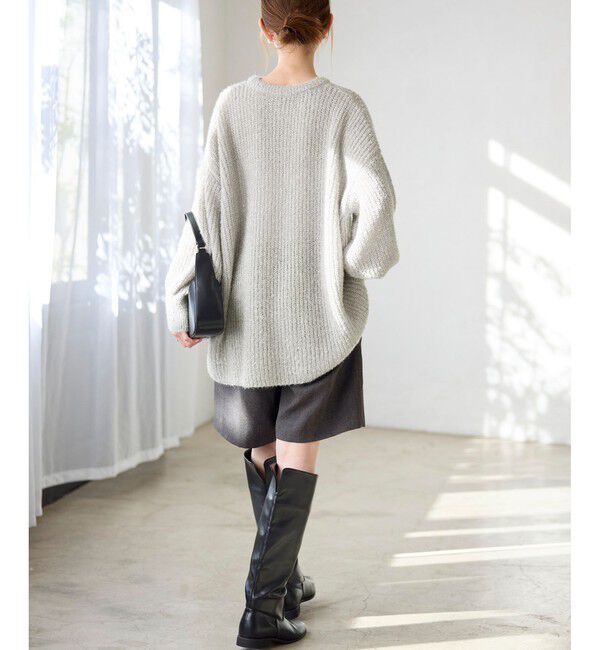 Rope&rsquo;Picnic「【emur/エミュール】ブークレニットチュニック」|ニット・セーター|
