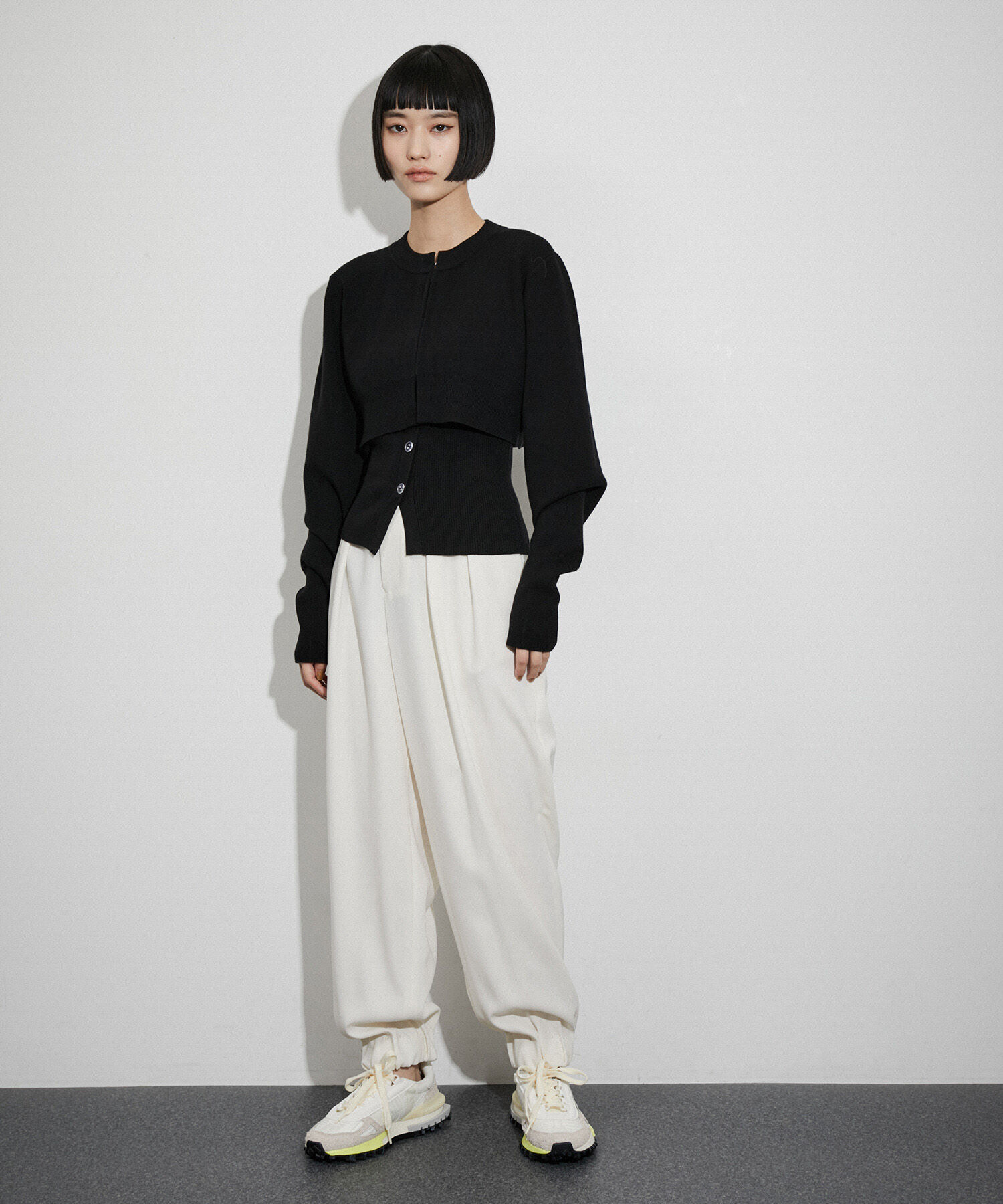 ADAM ET ROPE'「〈SETアイテム〉キャミソールセットクロップドカーディガン」|カーディガン|