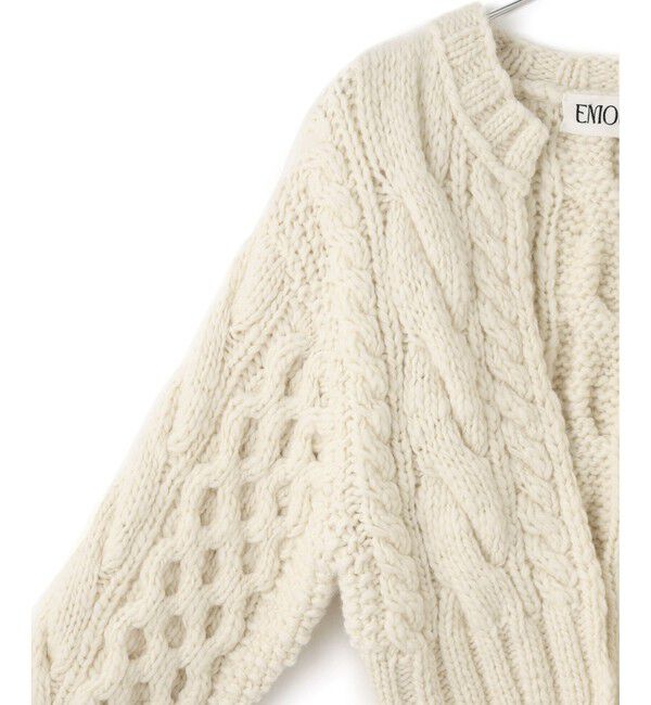 ADAM ET ROPE'「【EMOELLE】ケーブルボレロカーディガン」|カーディガン|