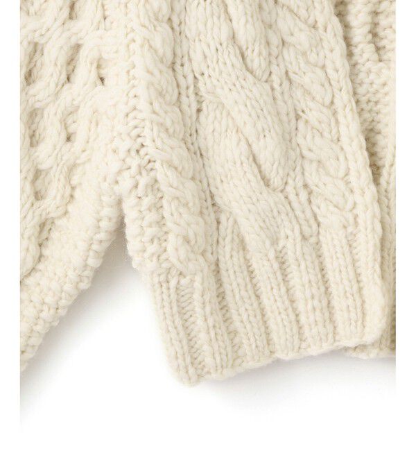 ADAM ET ROPE'「【EMOELLE】ケーブルボレロカーディガン」|カーディガン|