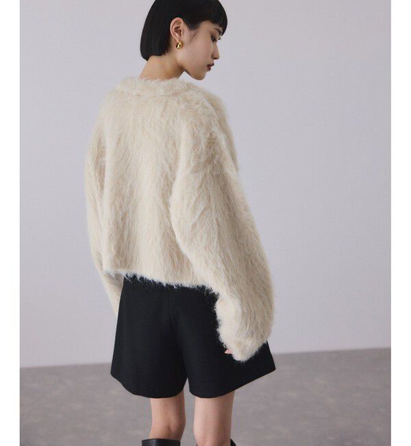 ADAM ET ROPE'「アルパカフラッフィーカーディガン」|カーディガン|