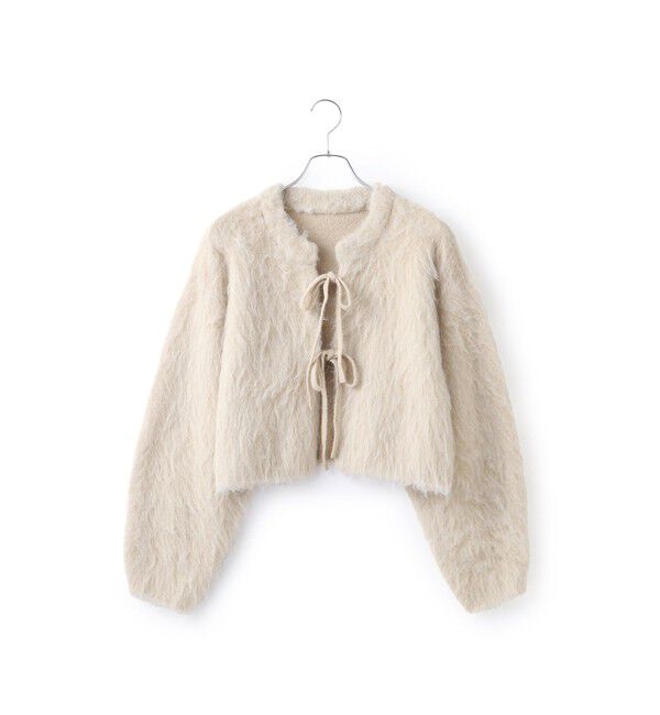 ADAM ET ROPE'「アルパカフラッフィーカーディガン」|カーディガン|