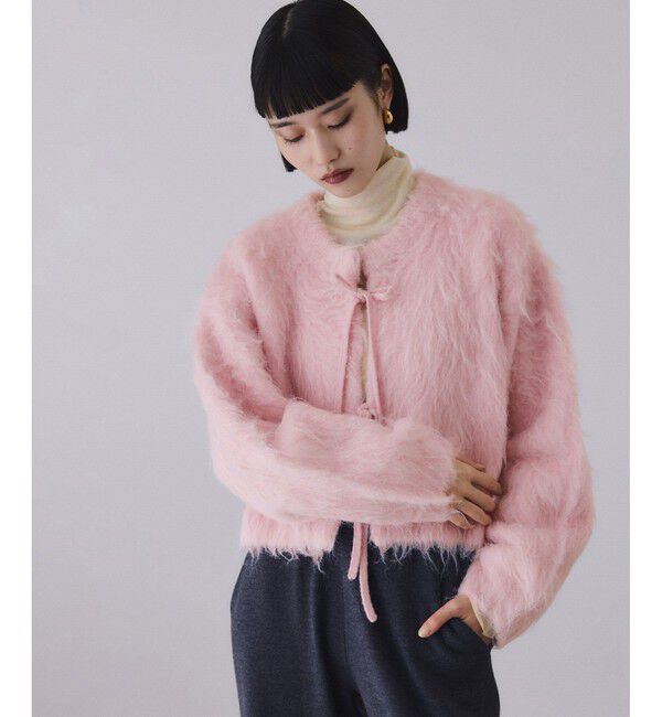 ADAM ET ROPE'「アルパカフラッフィーカーディガン」|カーディガン|