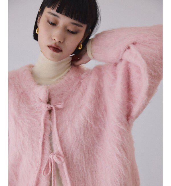 ADAM ET ROPE'「アルパカフラッフィーカーディガン」|カーディガン|