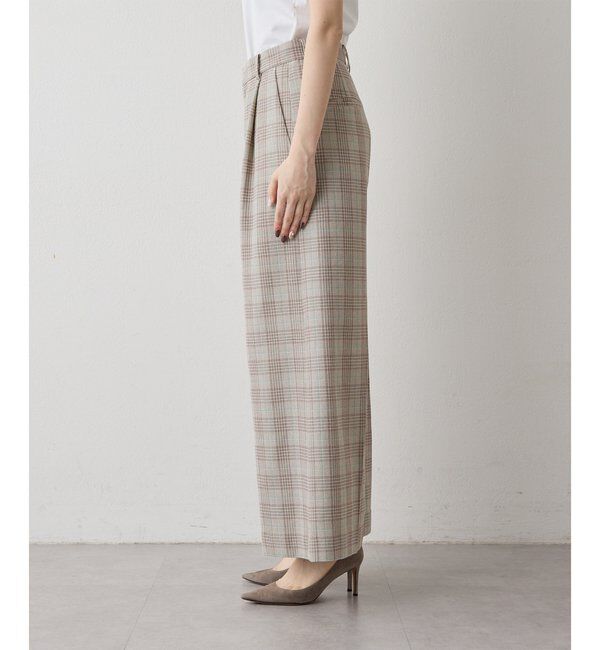  「コットンチェックパンツ」|チノ|