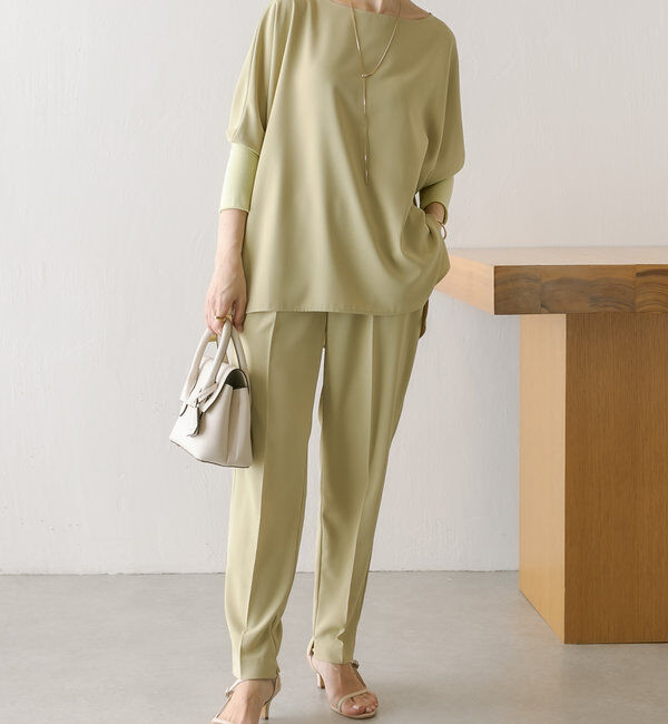  「ジャージ袖リブブラウス」|シャツ・ブラウス|