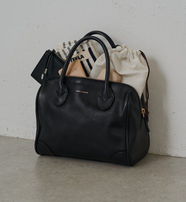  「【再登場！牛革/軽量】Seau ミニボストンバッグ」|トートバッグ|ブラック