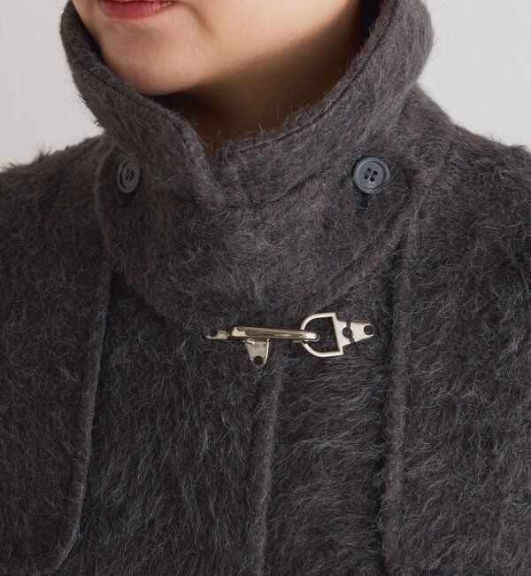  「【着映えコート/ウール混】シャギーロングコート」|その他|