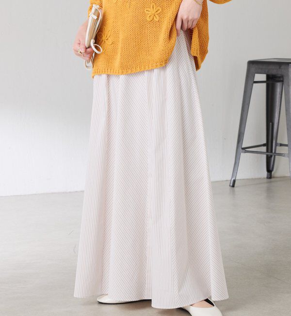  「パネルストライプスカート」|スカート|