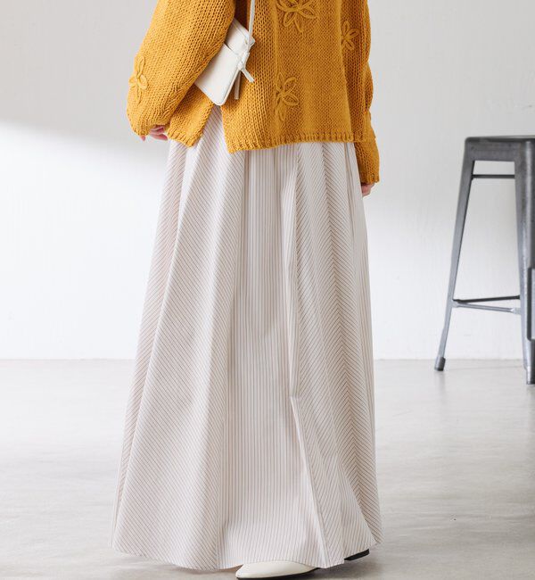  「パネルストライプスカート」|スカート|