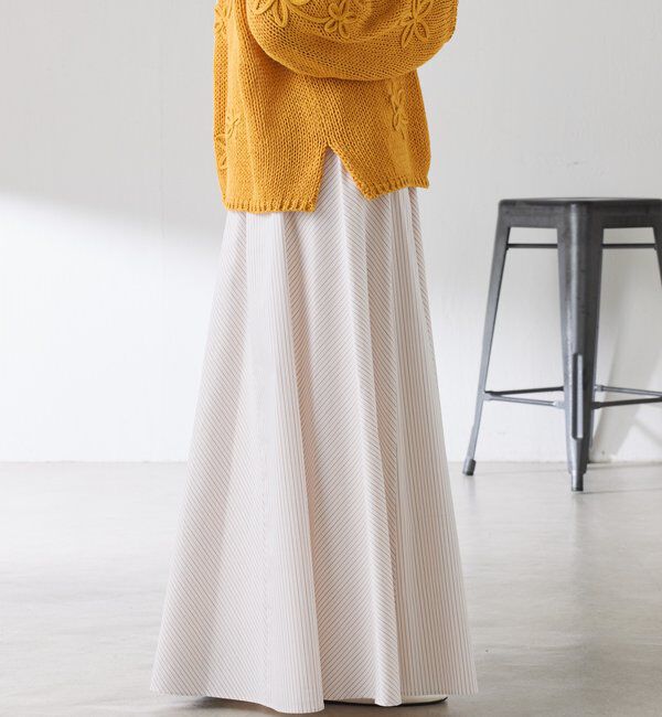  「パネルストライプスカート」|スカート|