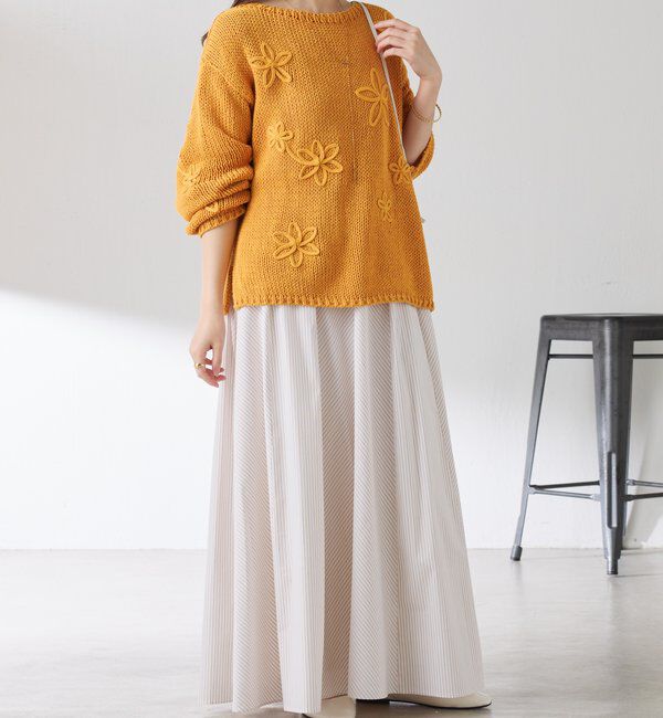  「パネルストライプスカート」|スカート|