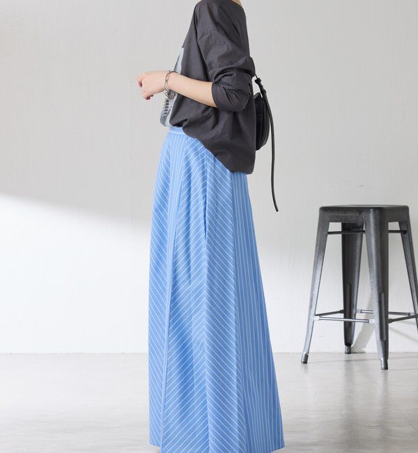  「パネルストライプスカート」|スカート|