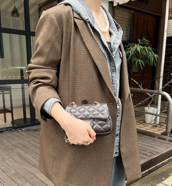  「キルティングレザーショルダー」|トートバッグ|