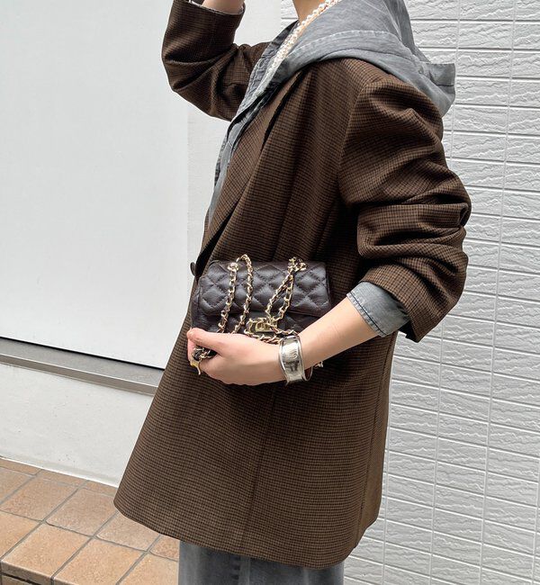  「キルティングレザーショルダー」|トートバッグ|