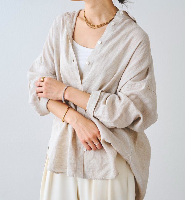  「【R.good（アールドットグッド）】オーバルボールロングネックレス」|リング|