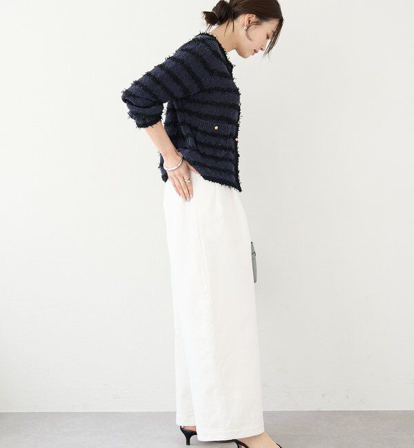  「【上品見え】ツイードショートカーディガン」|カーディガン|