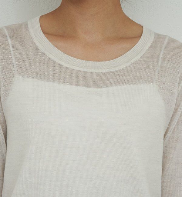  「【HERITANOVUM】ライトウールクルーニット」|ニット・セーター|