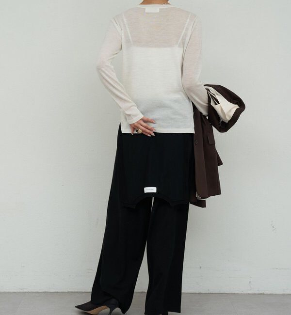  「【HERITANOVUM】ライトウールクルーニット」|ニット・セーター|