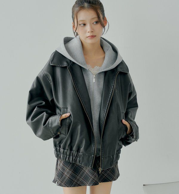  「【セットアップ対応】Wジップボリュームスリーブフードパーカー」|パーカー|