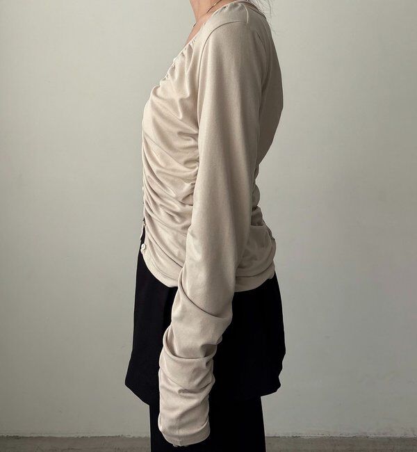  「パイピングドレープカーディガン」|Tシャツ・カットソー|