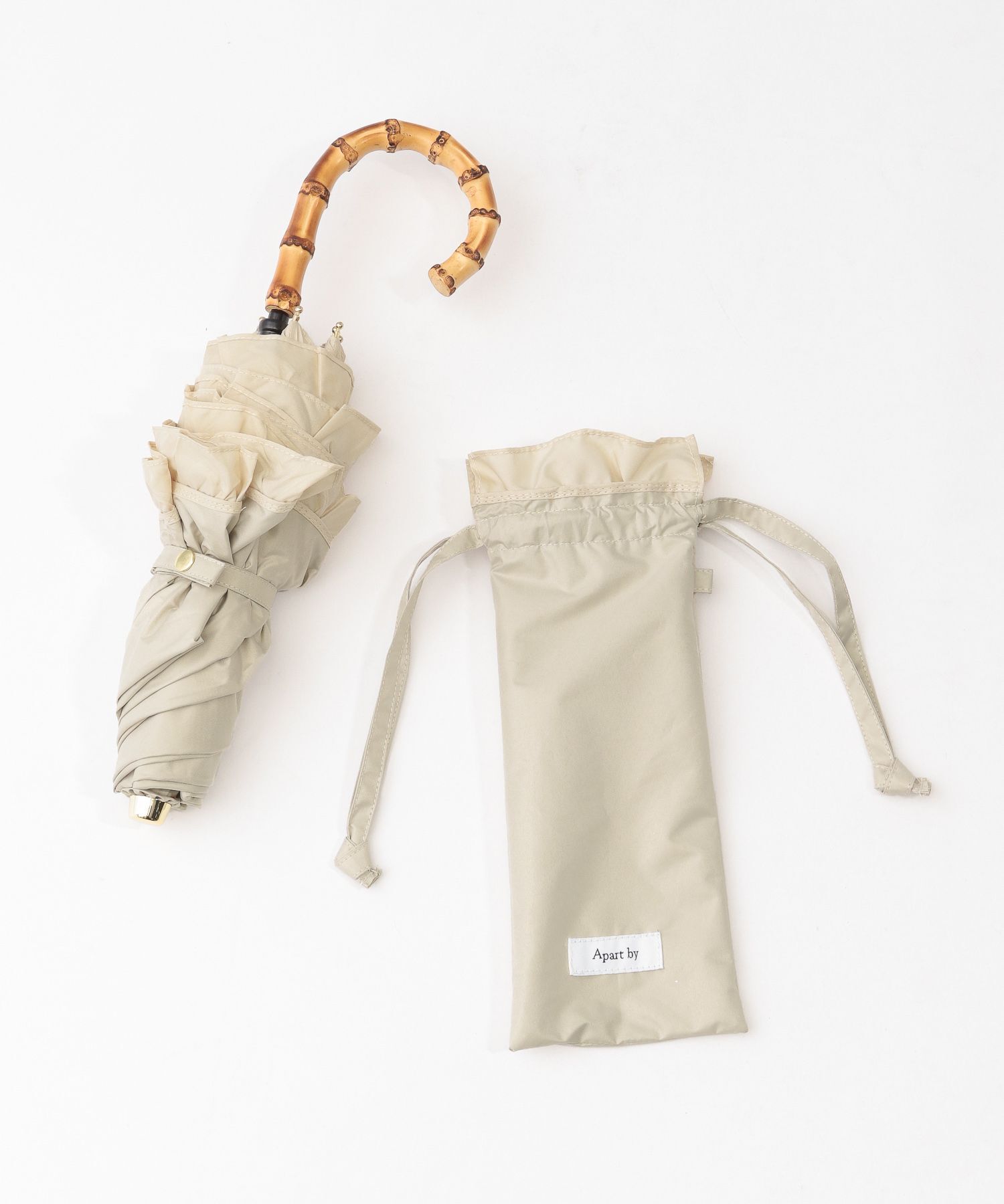 A part by 「【UVカット・遮光率99.99%以上、晴雨兼用】バンブーフリルオリタタミカサ」|傘|