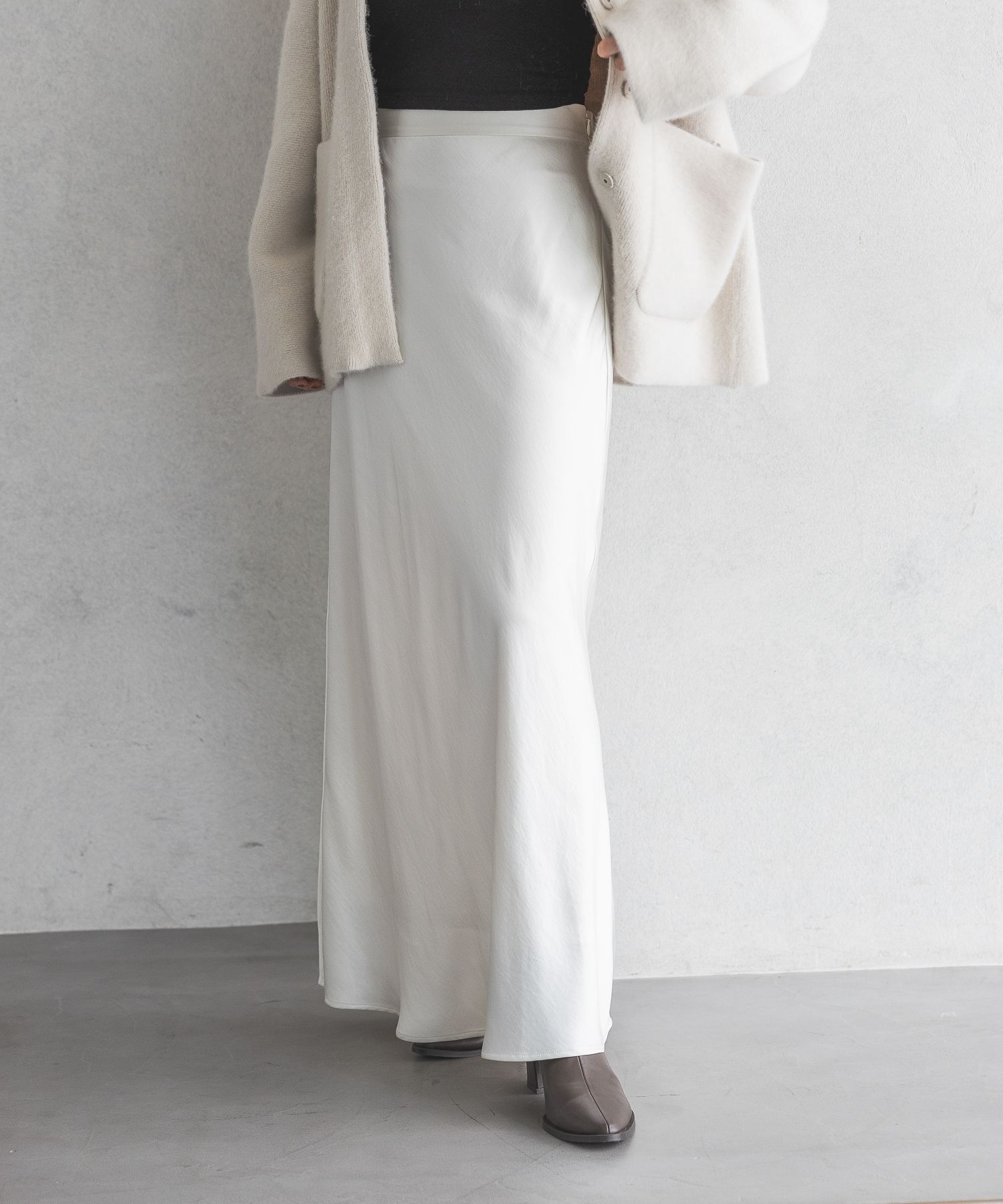 A part by 「シルクライクナロースカート」|スカート|