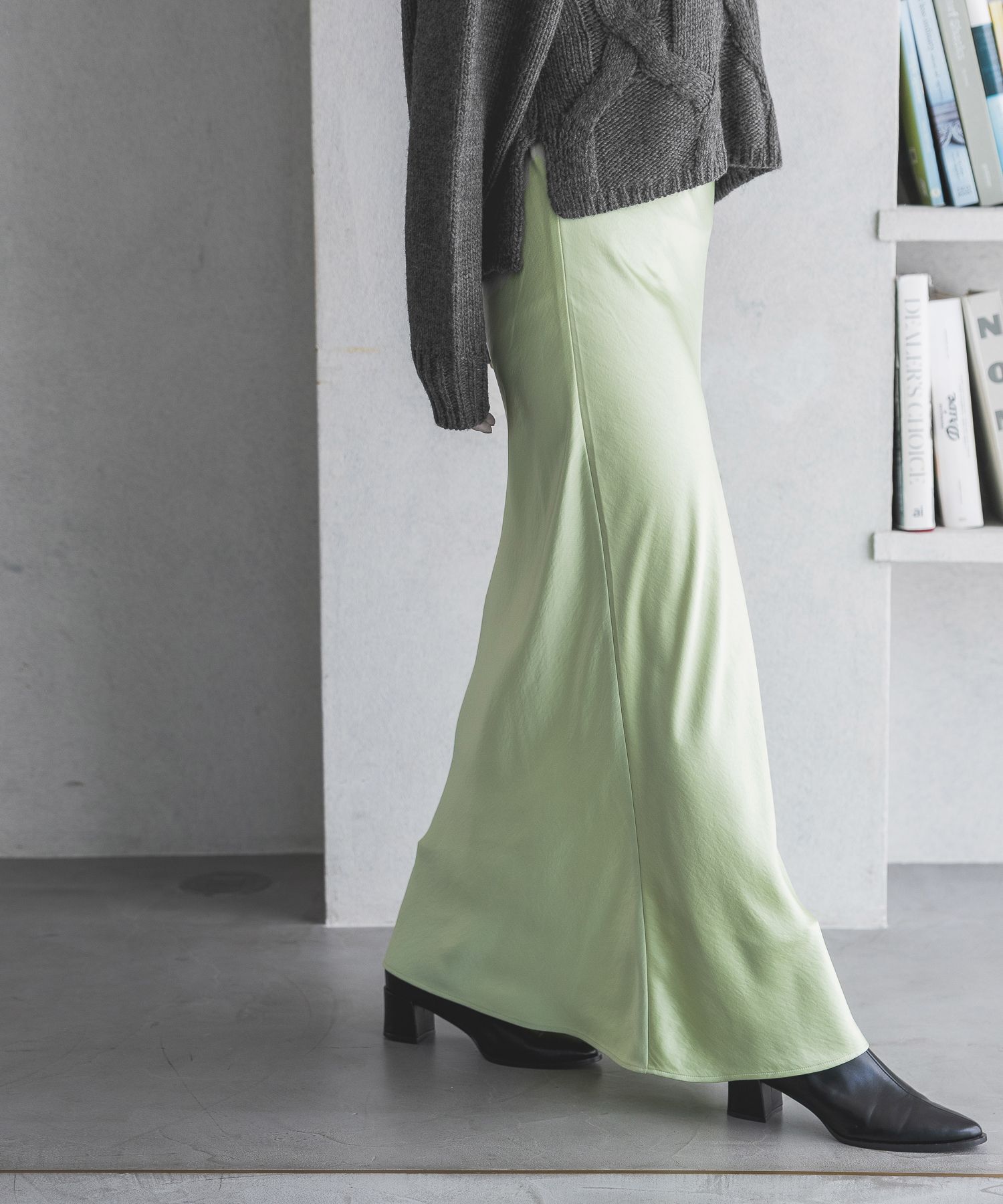 A part by 「シルクライクナロースカート」|スカート|