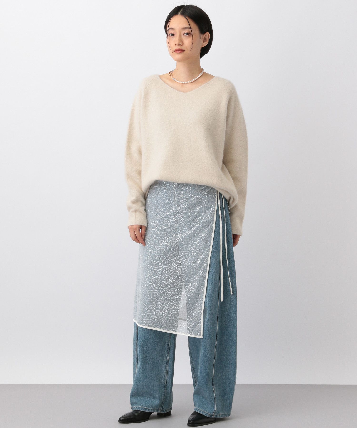 A part by 「スパンコールラップスカート」|タイト|