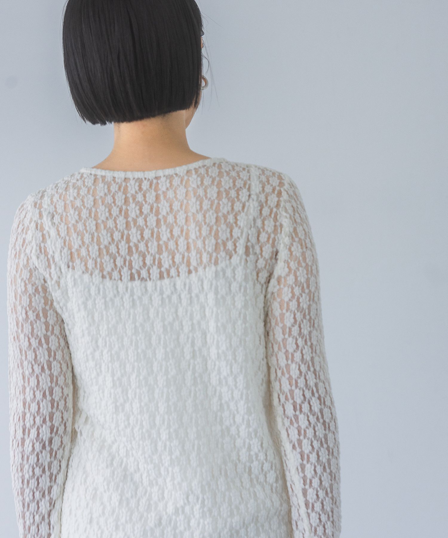 A part by 「レースカット_長袖」|Tシャツ・カットソー|