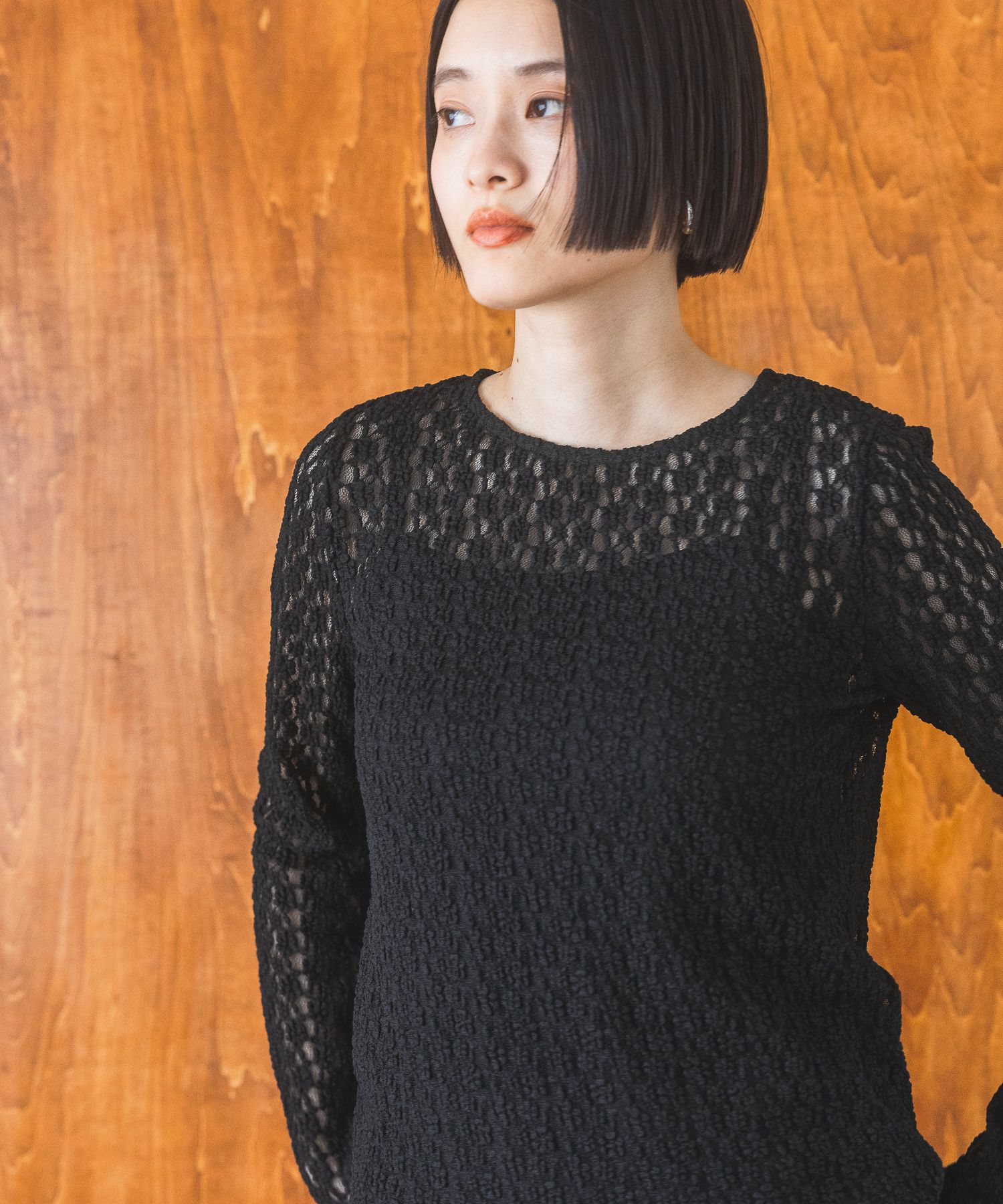 A part by 「レースカット_長袖」|Tシャツ・カットソー|