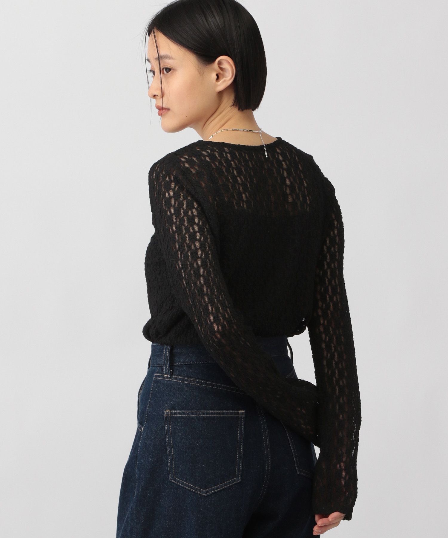 A part by 「レースカット_長袖」|Tシャツ・カットソー|