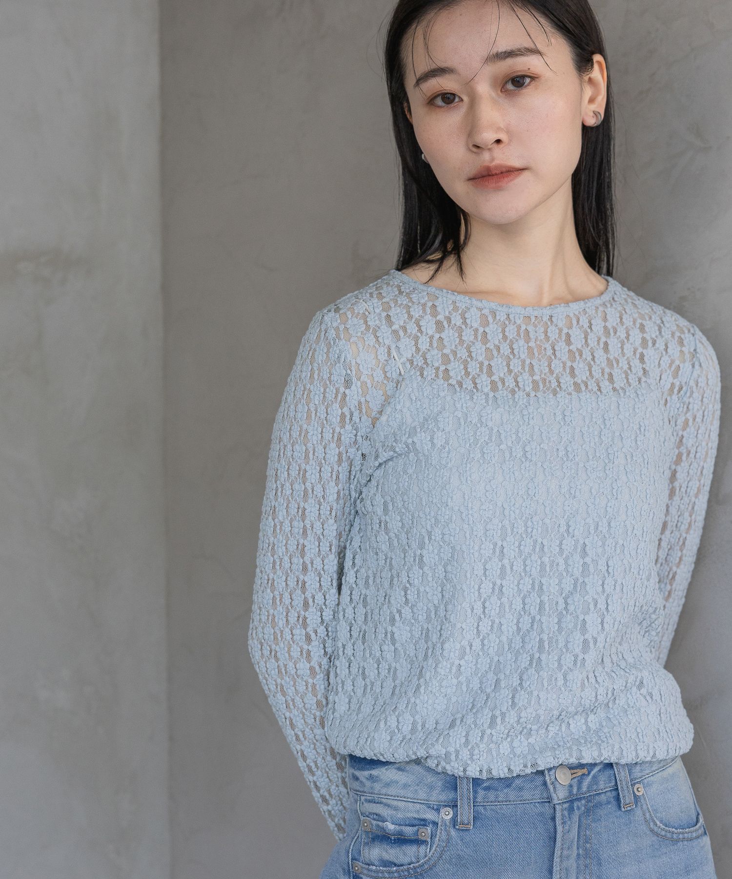 A part by 「レースカット_長袖」|Tシャツ・カットソー|